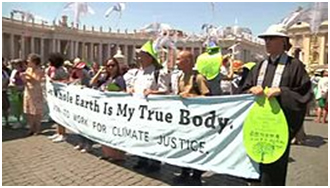 Laudato Si’ has inspired grassroots responses around the world, including this interfaith march in Rome calling for climate change. – Photo: Wikipedia