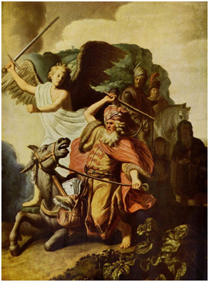 “The Prophet Balaam and the Ass” by Rembrandt van Rijn (1626) – Graphic: Wikipedia