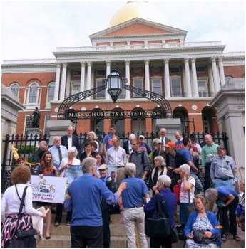 InsideClimate covers news otherwise ignored, like this action last month in Massachusetts about fossilfuel divestment. – Photo: InsideClimate News, Zahra Hirji