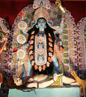 The Goddess Kali in a Kolkata Temple – Photo: Wikipedia