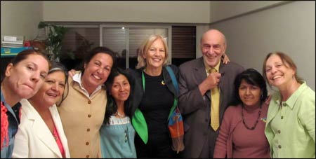 Sally, on the right, with a group of United Religion Initiative friends – Photo: URI.org