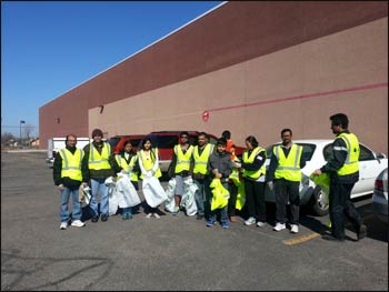 Hindu American teenagers in Michigan prepare for a clean-up day.