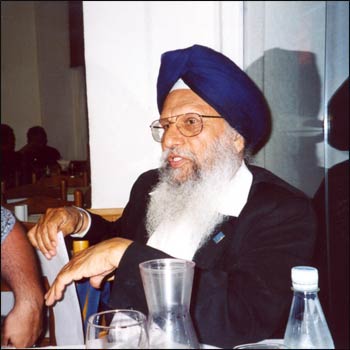 Meji Singh at an Interfaith Center at the Presidio luncheon in 2005. – Photo: ICP