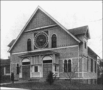 Congregation of Israel was the first permanent Jewish house of worship in Nebraska, built in 1884. – Photo: Jewish American Society for Historical Preservation