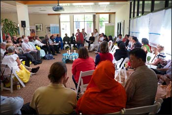 URI staff and trustees gather in California to work together for a week. – Photo: Barbara Hartford