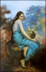 “Radha” by Dhriti Dasi – Courtesy of Bhaktivedanta Archives, www.krishna.com