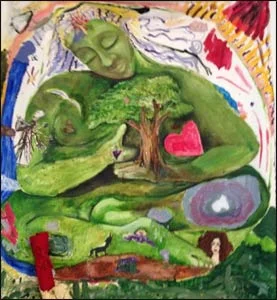 Community art piece at Gaia Healing Center, Frederick, MD