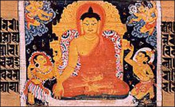 The Buddha surrounded by demons. (India) – Photo: Wikipedia