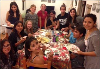 Baha’i’ Community Kids baked 520 cookies for the homeless shelter during the Games