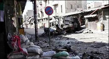 A war-torn street in Aleppo, Syria, 2012 – Photo: Wikipedia