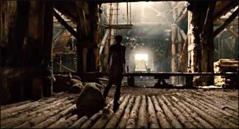 Inside the ark in the film Noah