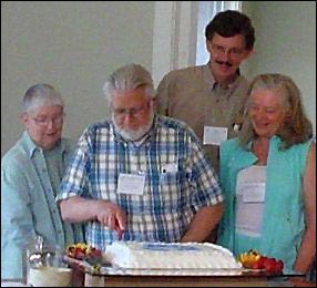 Chuck’s 70th Birthday Celebration at NAINConnect 2007 in Richmond: Liz & Chuck, Sam Muyskens, and Bettina Gray – Photo: NAIN