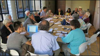 The NAIN board met for a day before the Toronto Connect began.