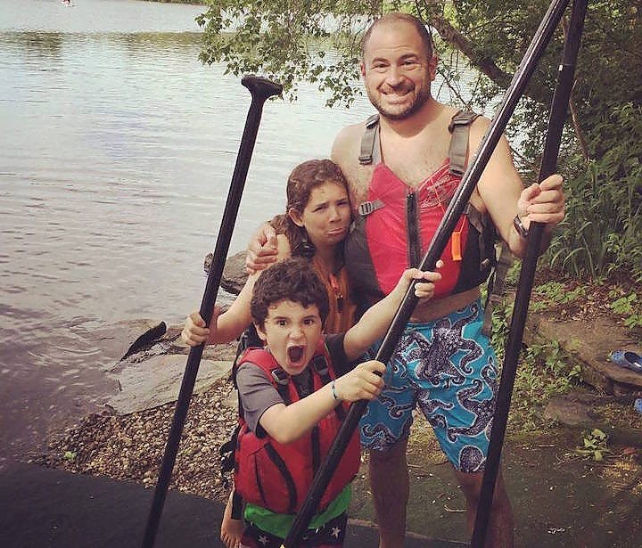 Bruce Ditman and his kids – Photo: Bruce Ditman