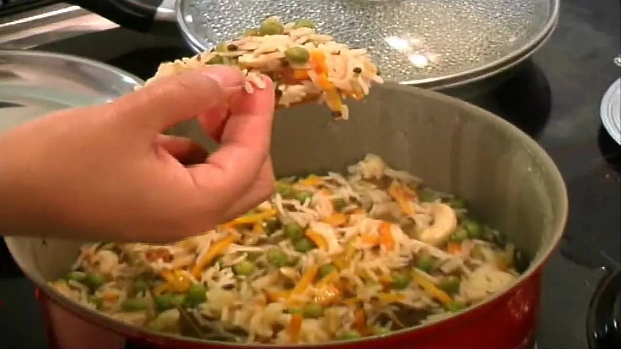 Rice pulao created with a Brahma Kumari recipe – Photo: Brahma Kumaris