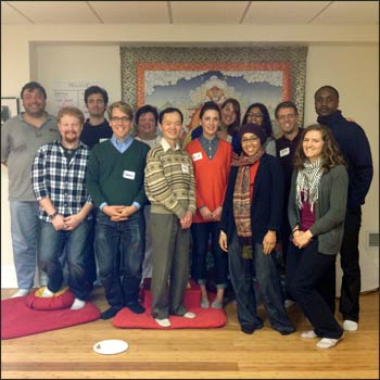 URI young adults on a field trip.