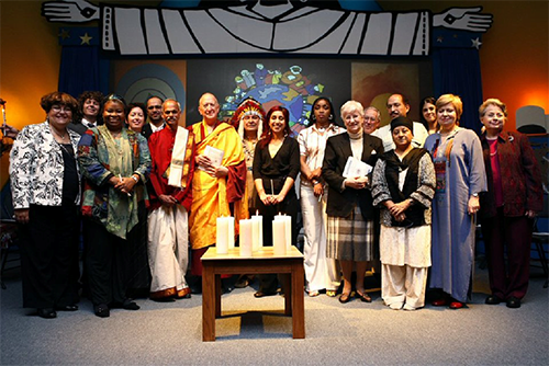 A meeting of Religions pour la Paix – Québec, where Pascale Frémond serves as president.