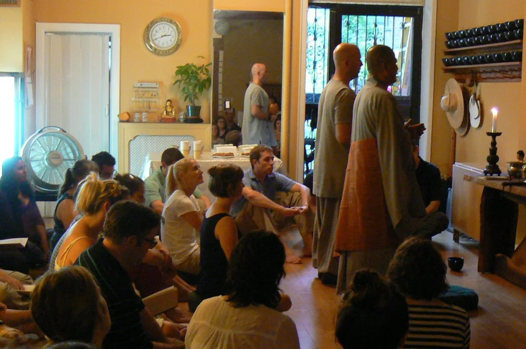 Teachers exploring American Buddhism at the Chogyesa Zen Temple of New York – Photo: Interfaith Center of New York