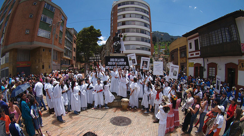 International Women’s Day being celebrated in Bogota, Columbia in 2009 – Photo: Wikimedia, alextorrenegra, Cc. 2.0