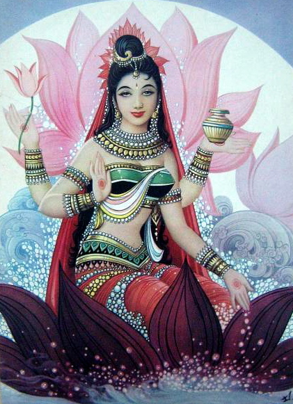 Shri Lakshmi is one of Hinduism’s most loved deities. – Photo: Wikimedia, Bazar Art