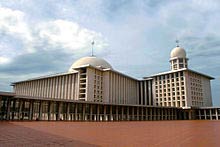 Islam, as practiced here at the Istiqial Mosque in central Jakarta, is Indonesia’s dominant religion, but the government has a long tradition of supporting interfaith dialogue.