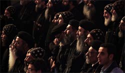 Coptic clergymen at a ceremony for choosing a pope. Photo: Tara Todras-Whitehill for The New York Times