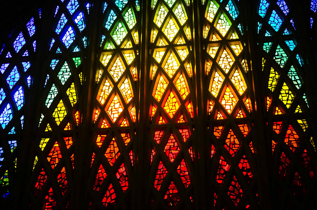 Interfaith chapel window – Photo: Ryan Hyde, Cc.2.0