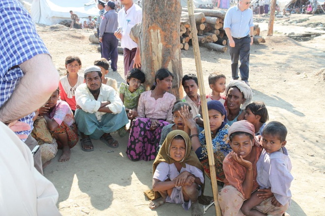Displaced Rohingya people in Rakhini State, Myanmar – Photo: Foreign and Commonwealth Office, OGL 1.0