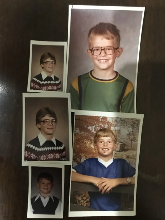 A collage of Bud Heckman growing up –Photo: BH