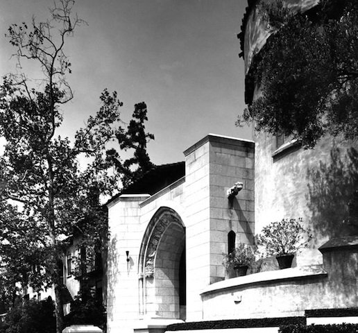 Entrance to Los Feliz Convent, taken in 1927 – Photo: Jim Lewis, Los Angeles Public Library Photo Collection
