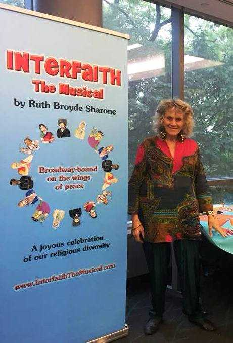 Ruth shares songs from her musical with students at Manhattan College – Photo: RS