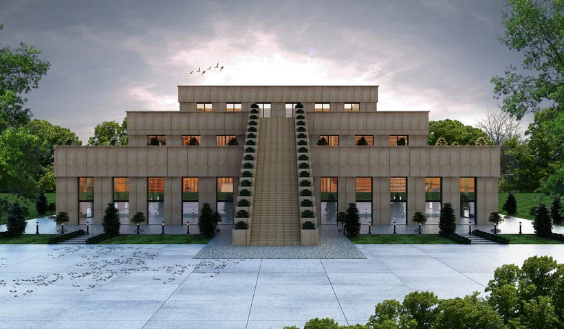 Proposed Zuist ziggurat to be built in Reykjavik, Iceland – Photo: Zuist Society