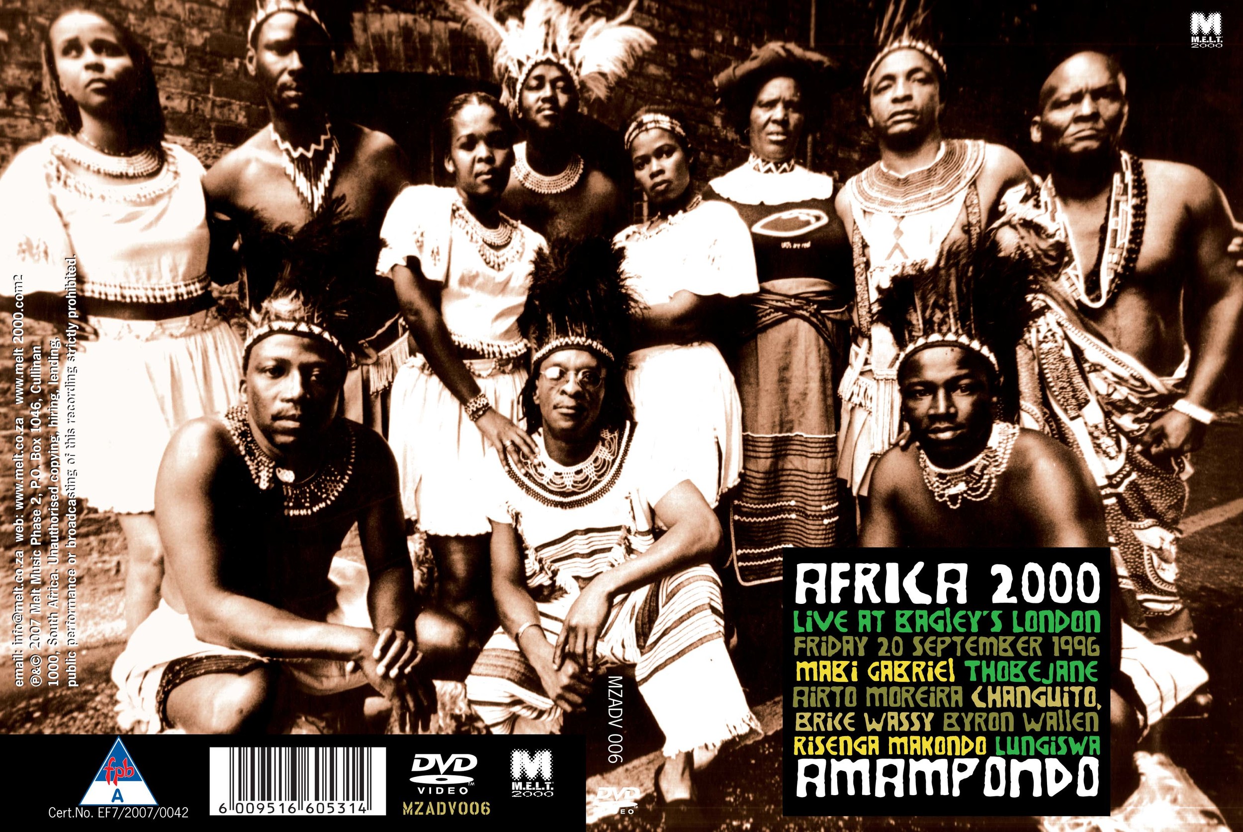 Amampondo Bagley MZADV006DVD.jpg