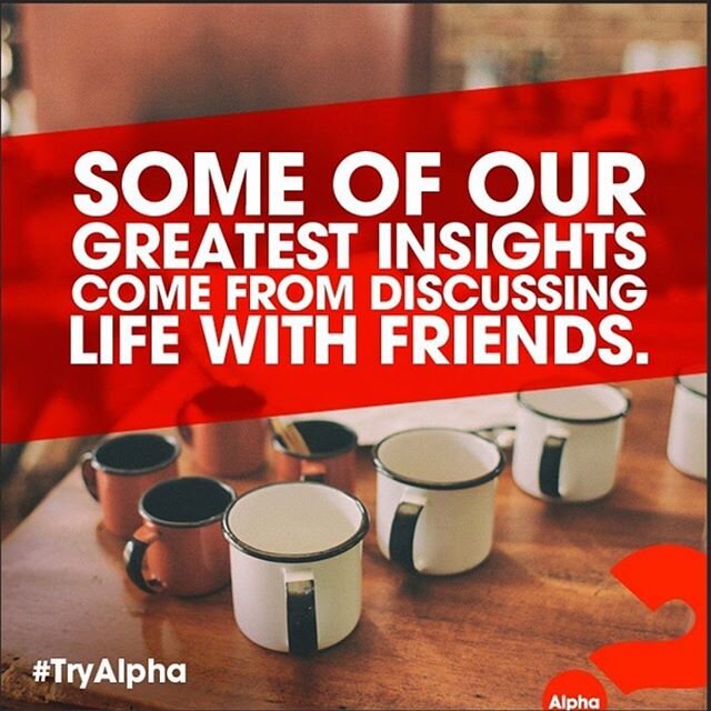 Alpha week 3! Discussions are on a roll and friendships are forming. Best parts of Alpha! #AlphaOnline