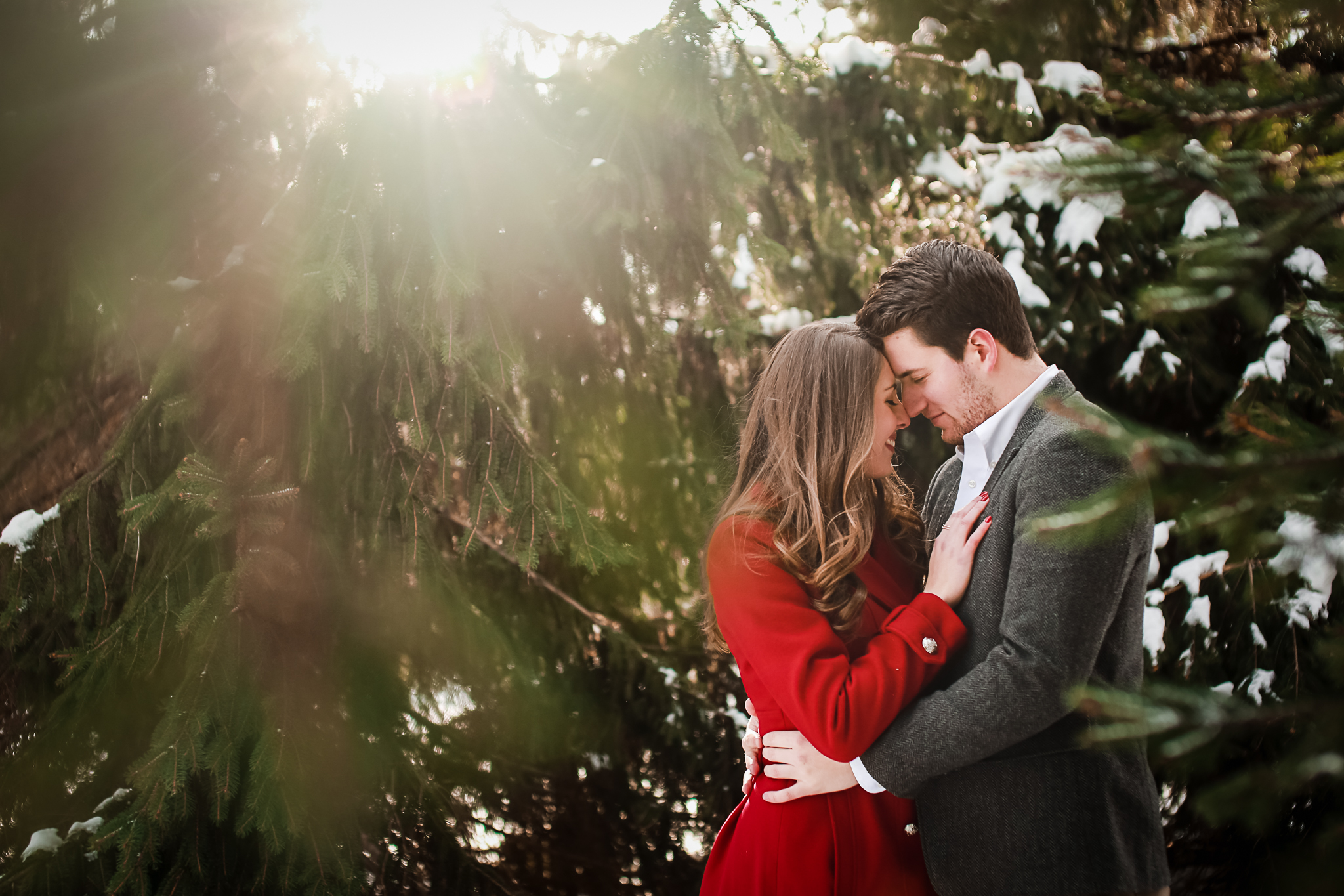 Buffalo NY Outside Engagement Photographer