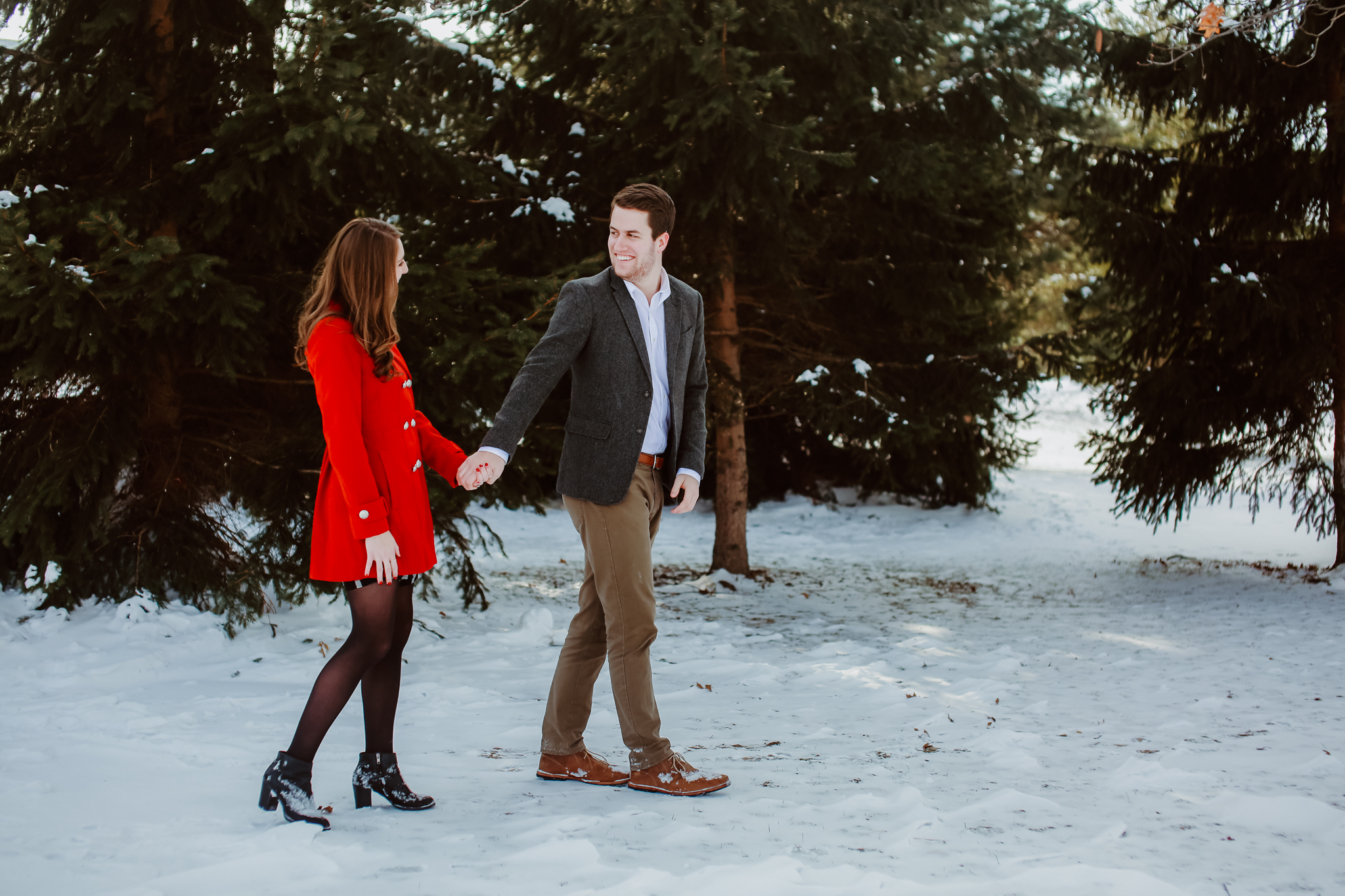 Buffalo Botanical Garden Engagement Portrait Photography