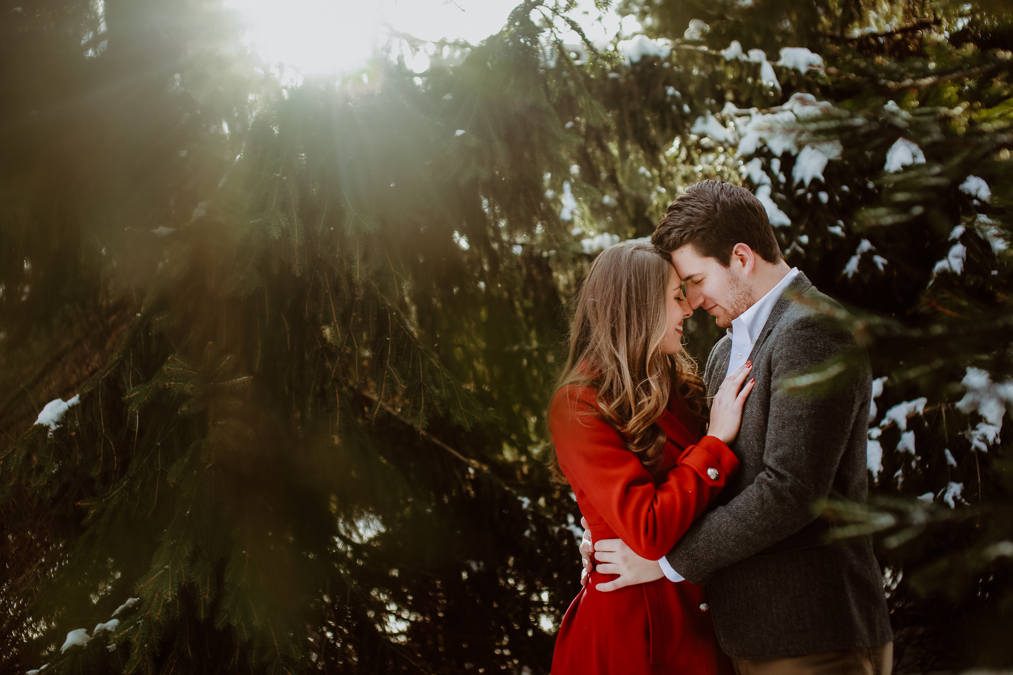 Buffalo Botanical Garden Engagement Portrait Photography