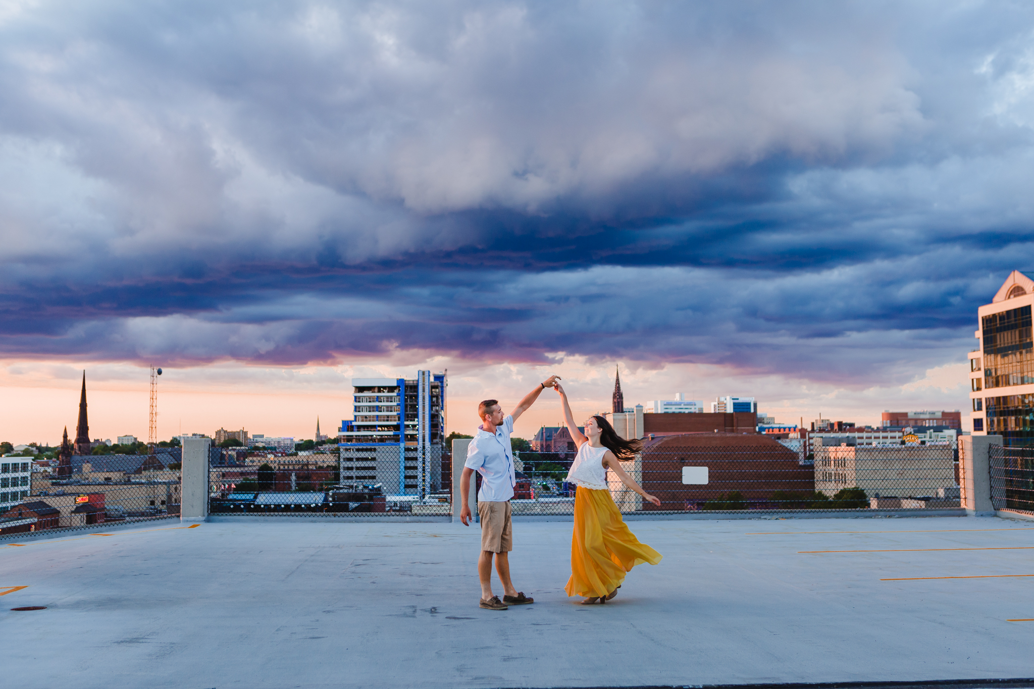 downtown buffalo engagement photographer portrait