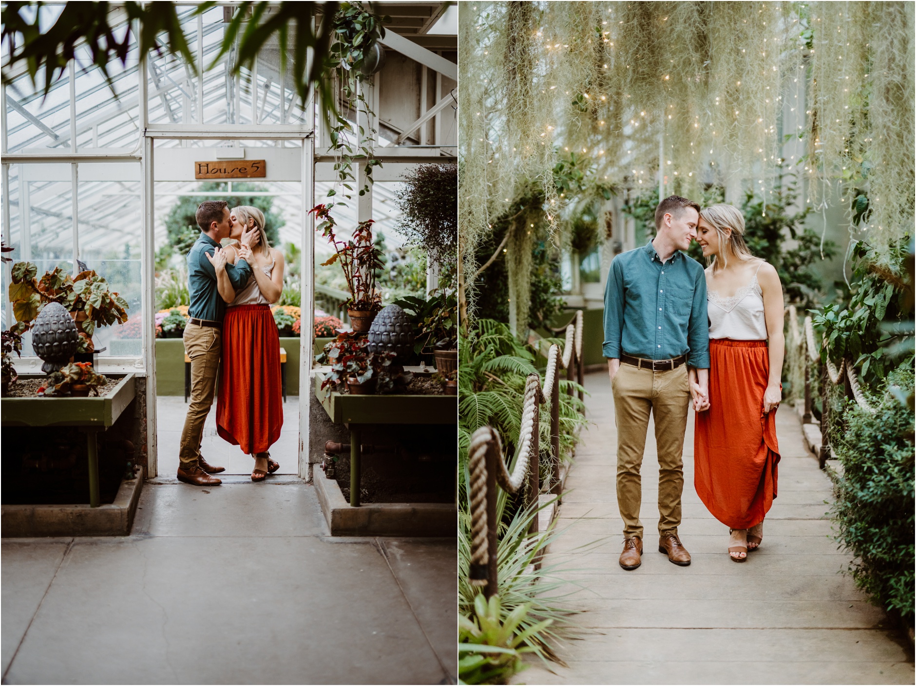 Buffalo Botanical Garden Engagement Portrait Photography