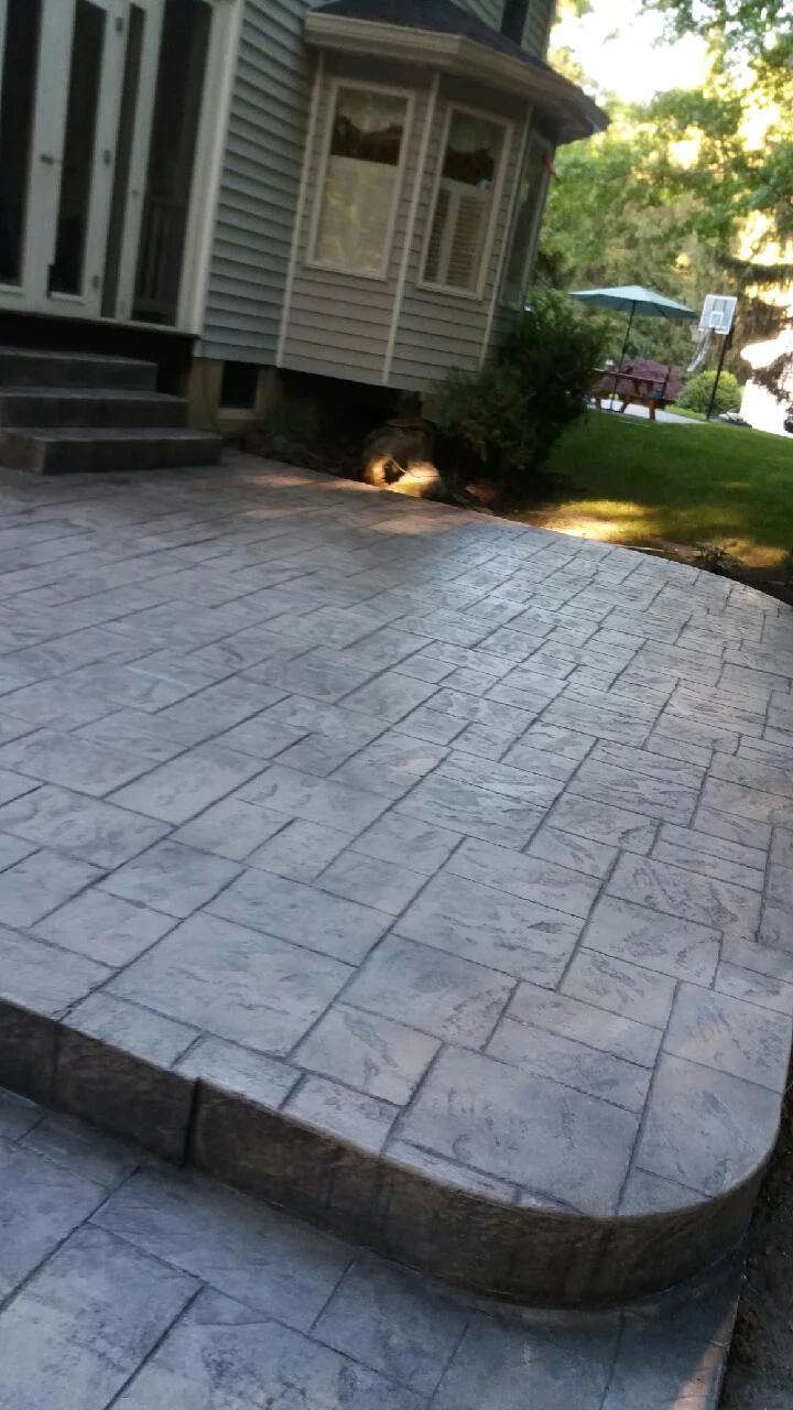 Slate integral color with dark grey release