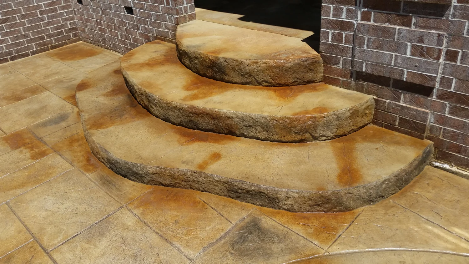 Ashlar slate, antique it, artesian stain, e stain