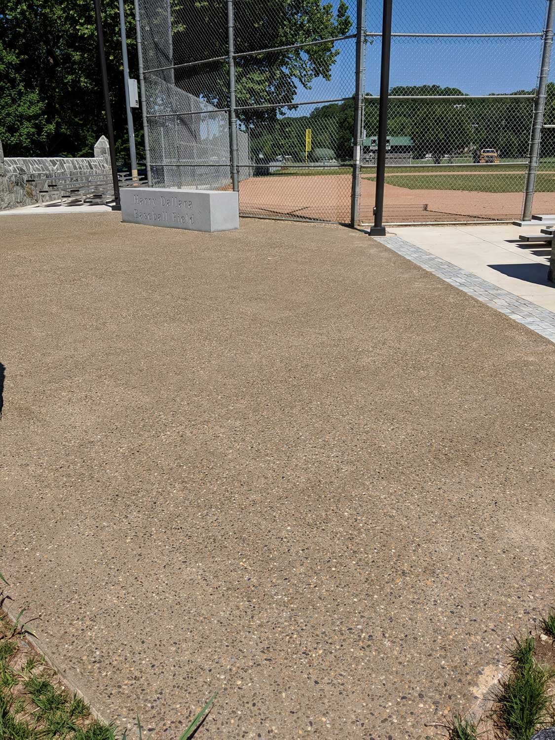 Exposed Aggregate using SSD-30 (red) Surface Deactivator.