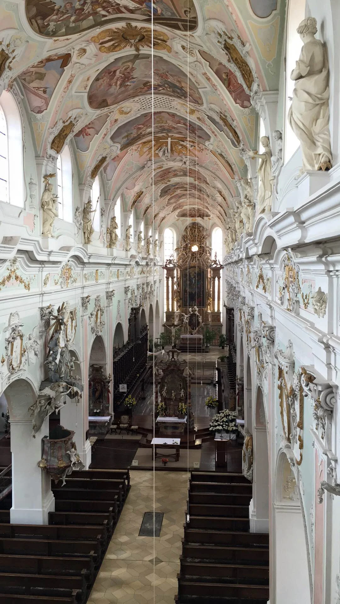 The nave of the monastery in Ochsenhausen