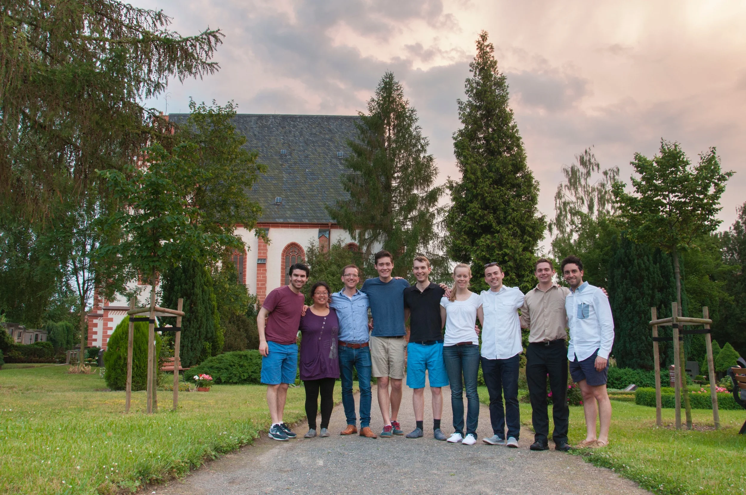 A final group shot in Rötha at the end of a wonderful day.