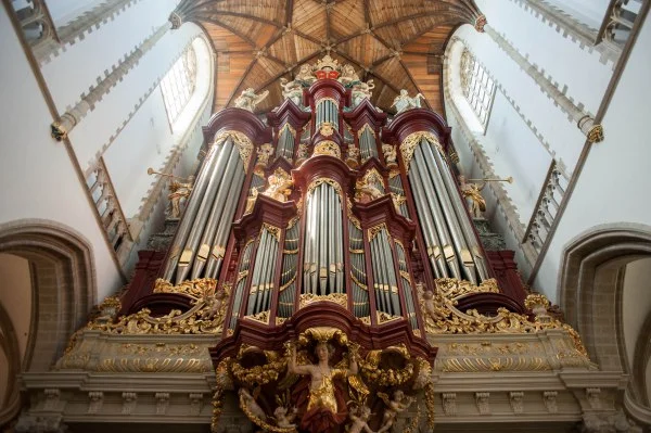 Inside the St.-Bavokerk.