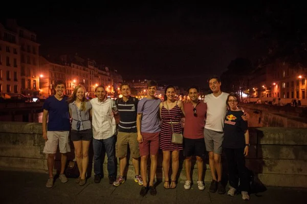 Evening walk along the Seine