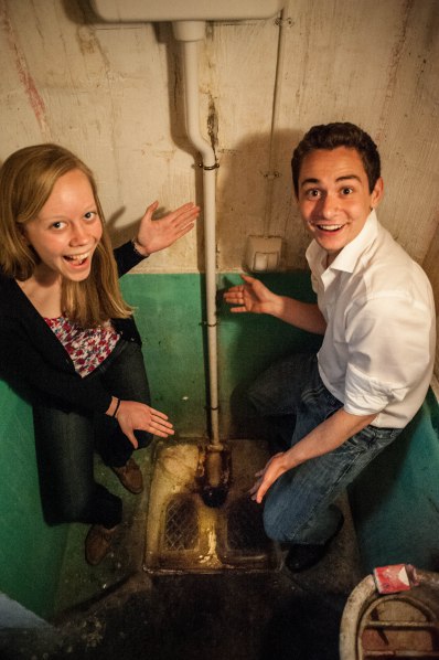 We used Messiaen’s toilet-pit