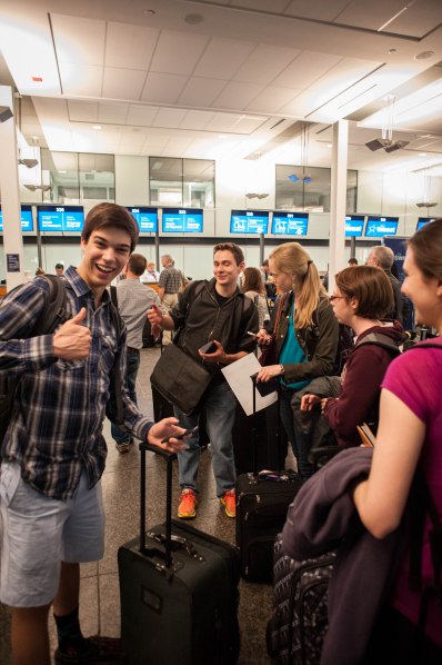 Looks like everyone (and their luggage) made it to Paris!