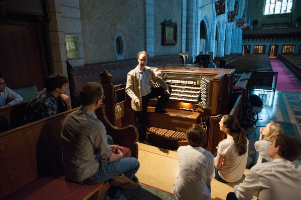 onathan Oldengarm talking with us about the “Cadillac” Casavant organ.