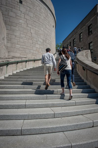 Hiking the steps to the Oratory of St. Joseph in Montreal, Quebec!